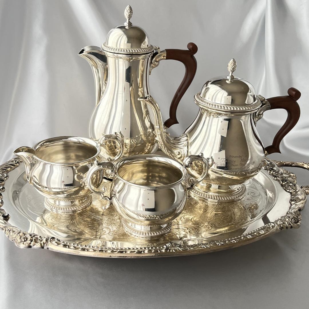 【Barker Ellis】 ビクトリアンのサービス 4点　ティーポット