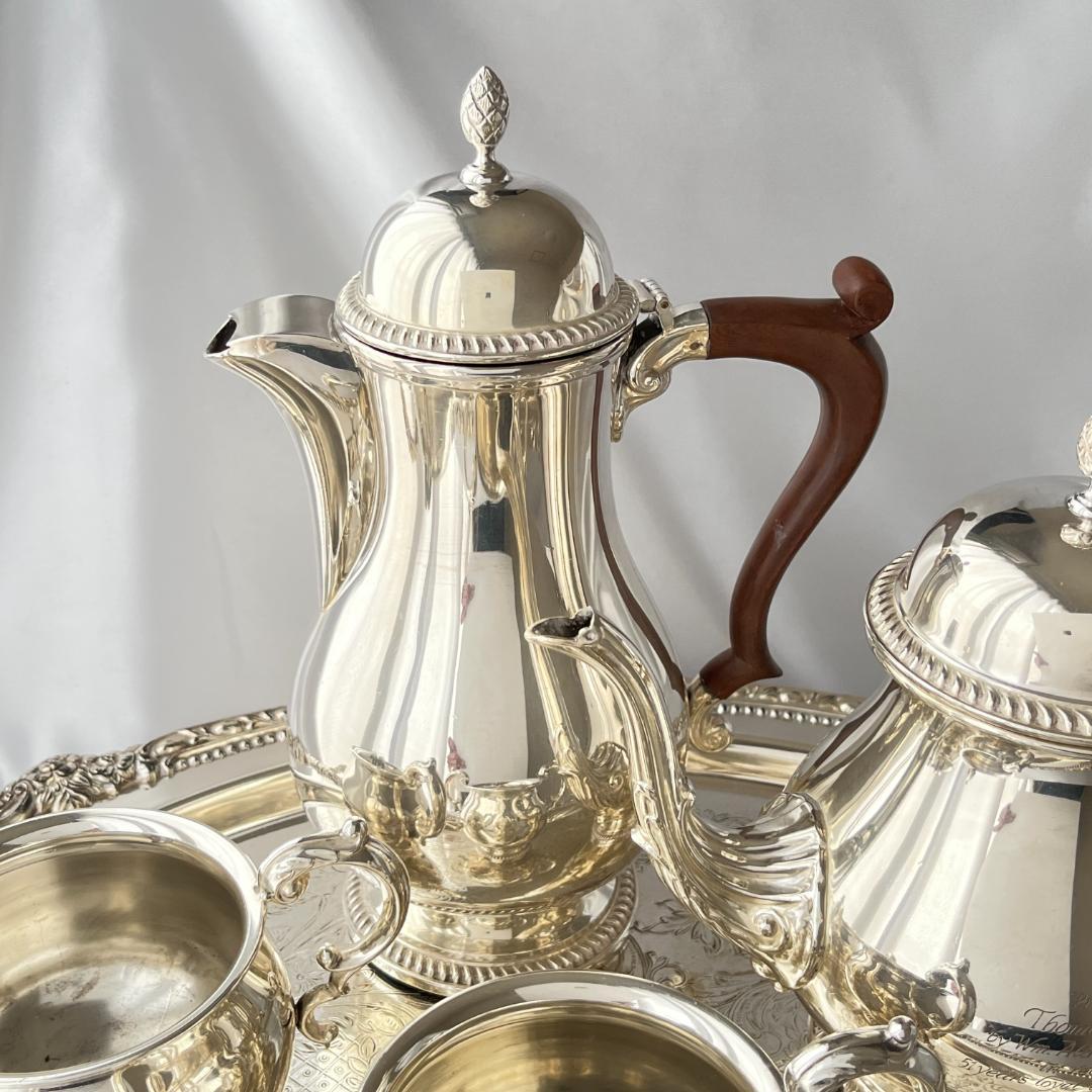 【Barker Ellis】 ビクトリアンのサービス 4点　ティーポット