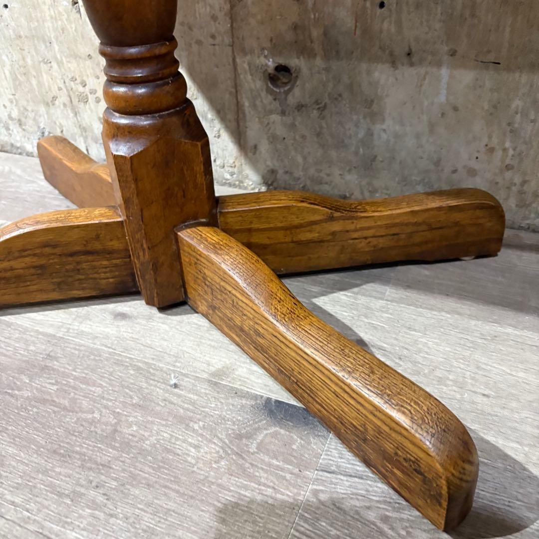 カフェテーブル　センターテーブル　オーク材　①