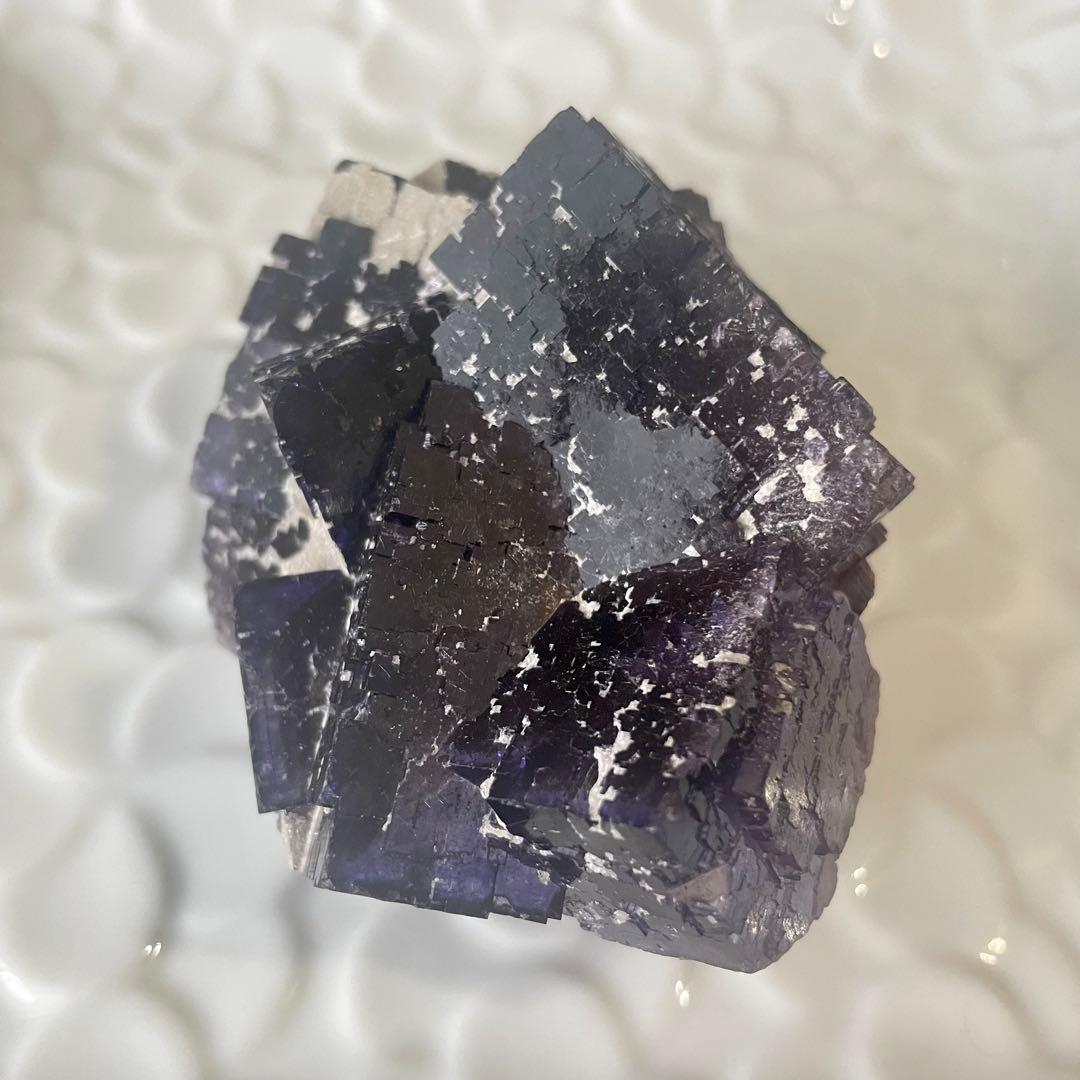 アメリカ イリノイ産 フローライト 蛍石 鉱物標本 原石 ②