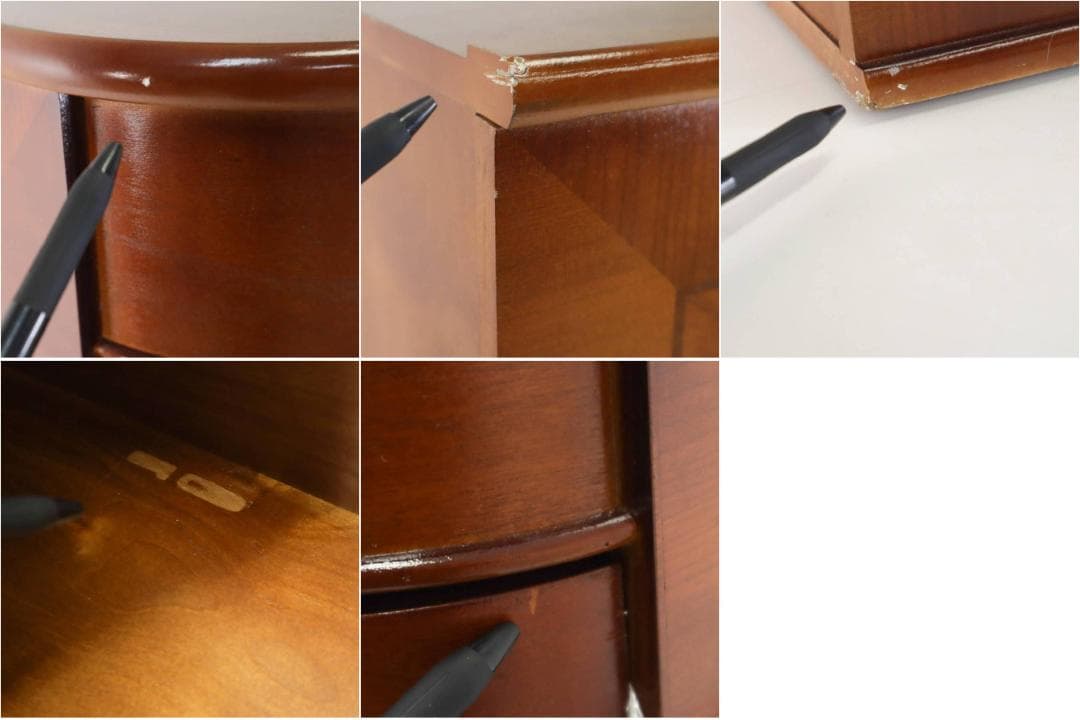 値下アメリカ Tribesigns ベッドサイドテーブル オーク材 アンティー