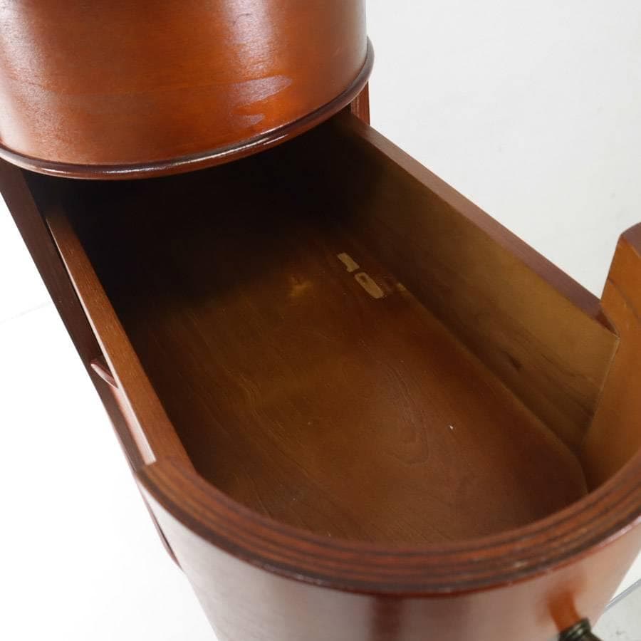 値下アメリカ Tribesigns ベッドサイドテーブル オーク材 アンティー