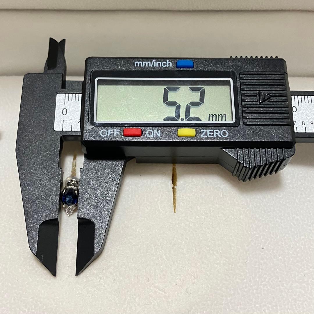 Pt900✨サファイア　ピアス　ダイヤモンド