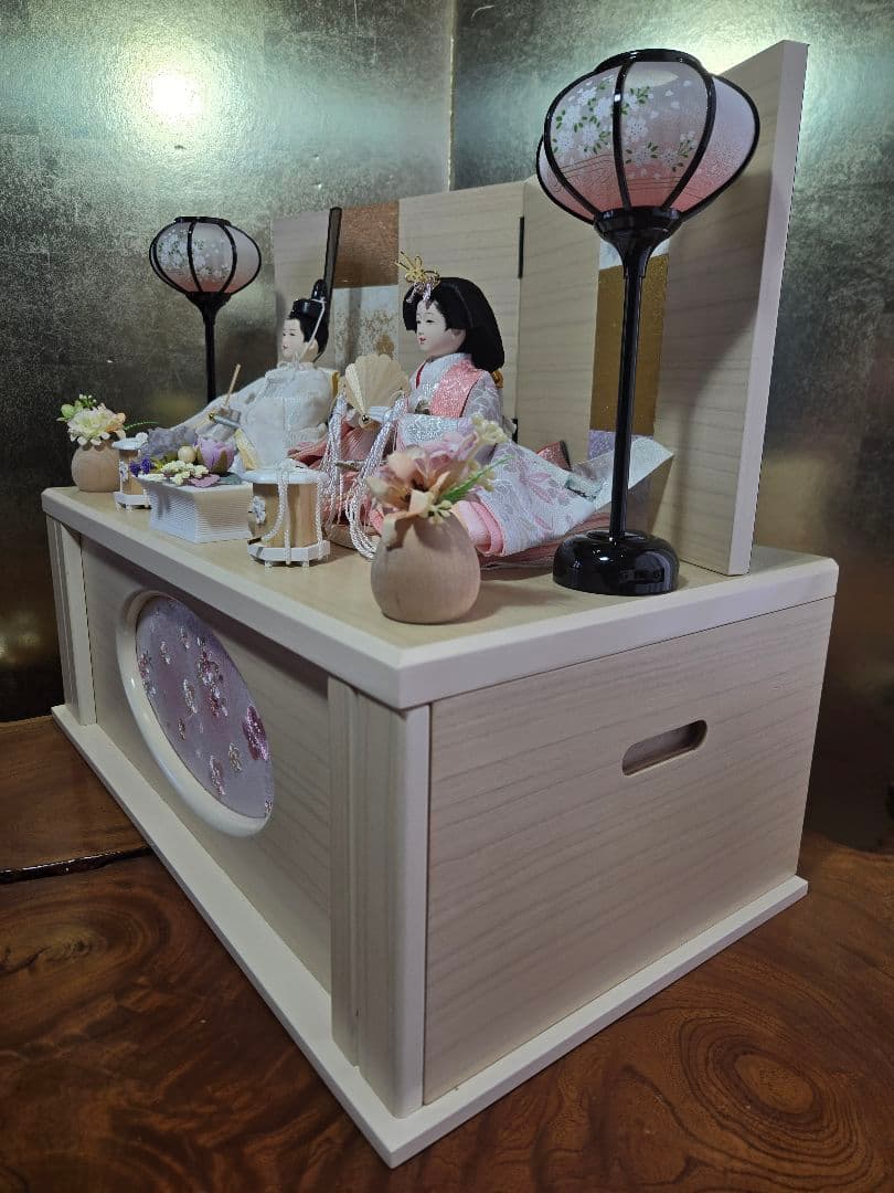 【一点限り】雛人形 収納飾り 　HS26