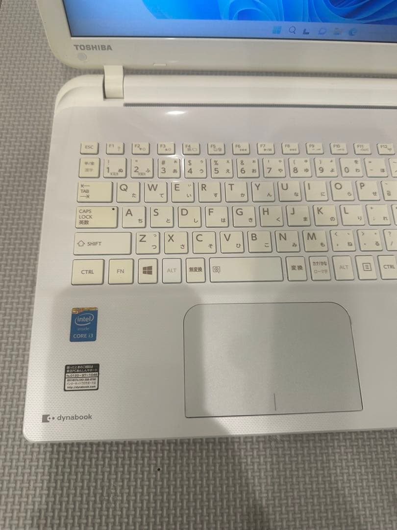 東芝 AB25/PW i3 4GB SSD250GB Webカメラ W11