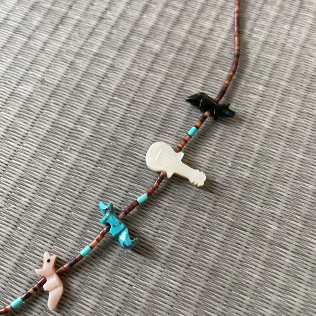ズニ族 アニマル ネックレス ナバホ インディアンジュエリー