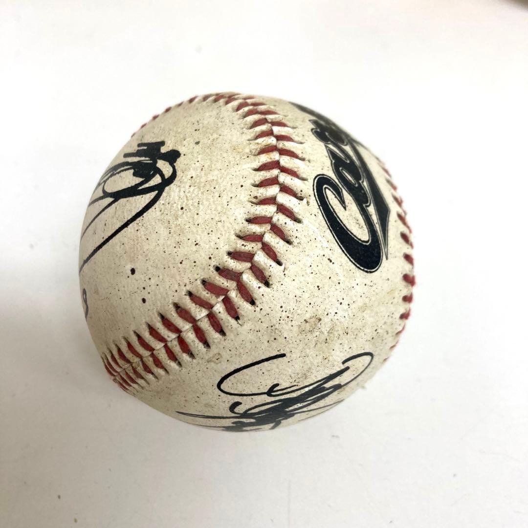B125-37 日本ハム ファイターズ 監督　高田繁　他直筆サインボール