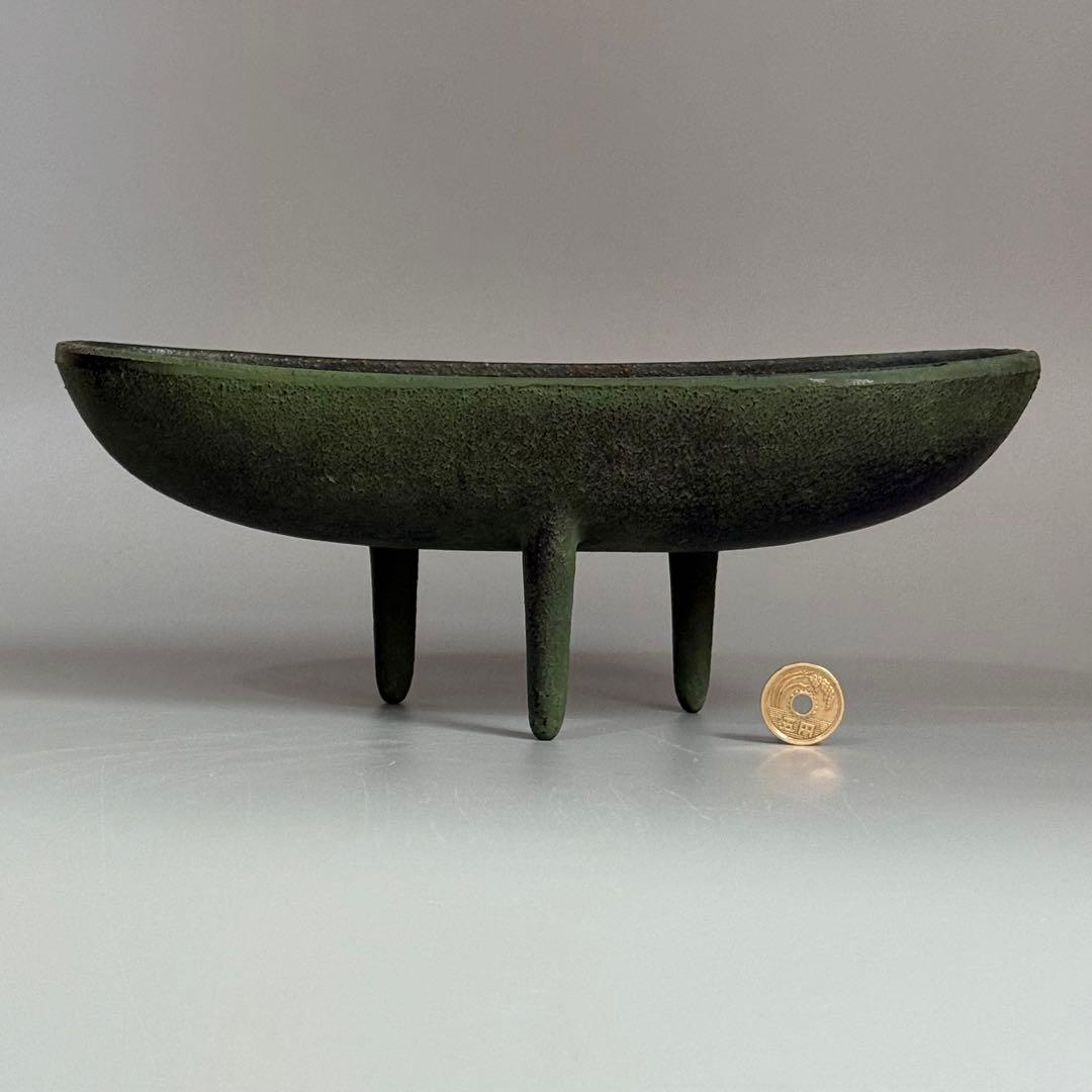 南部鉄器 三つ足 花器 水盤 鉄器