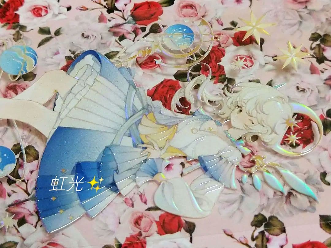 J272＃踏星凌空(虹光)Shine切り売り海外人物マステ女の子