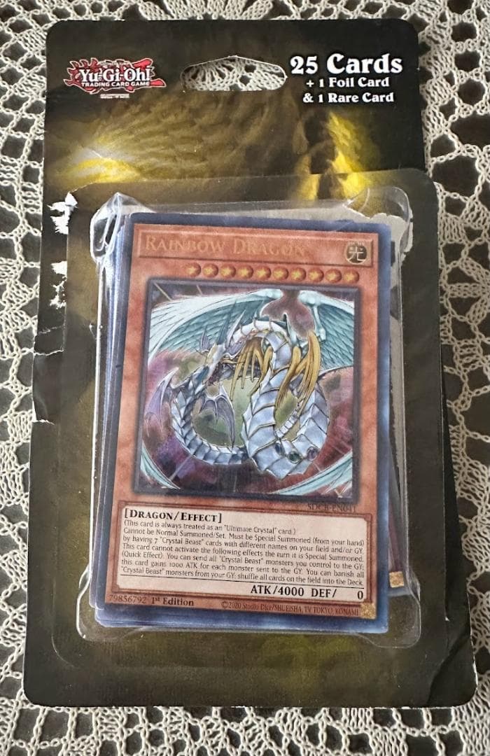 【新品未使用】英語版遊戯王カード　レインボードラゴン レア