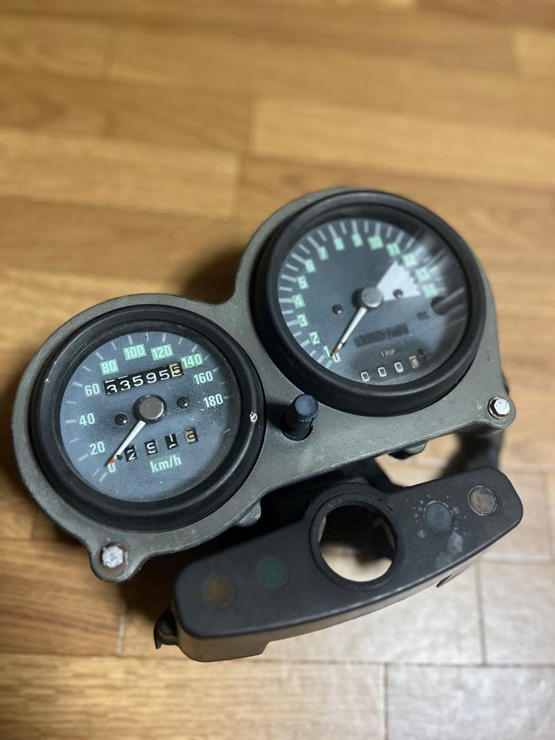 ゼファー 親子メーター 初期 当時物 タコメーター カワサキ zephyr400