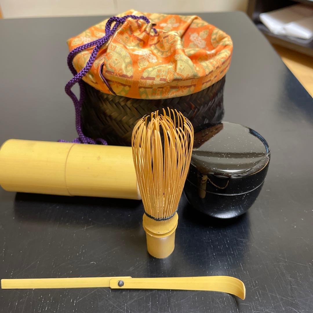 茶道具　野点セットと茶碗3個