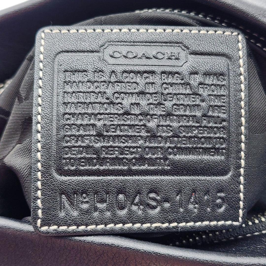 美品 COACH コーチ ショルダーバッグ シグネチャー ブラック 1415