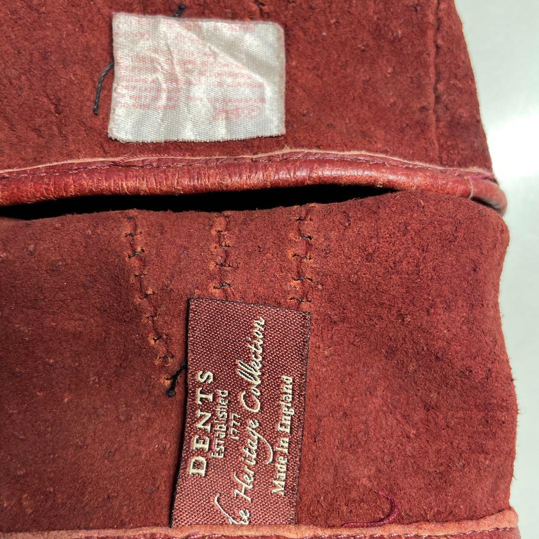 デンツ ペッカリー 7-1/2 ライニング無し　KIRSCHカラー（赤茶色）