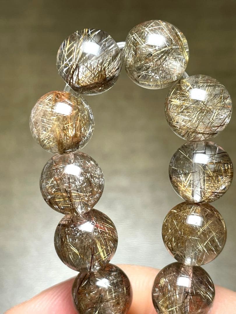 【新入荷高品質】シルバールチルクォーツブレス9㎜（新品未使用）ハイグレード