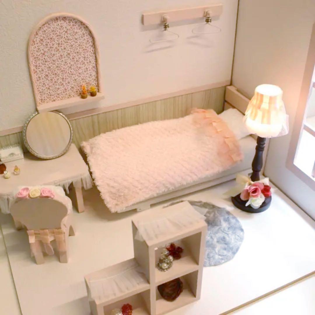 ドールハウス　ピンクと黒のリバーシブル