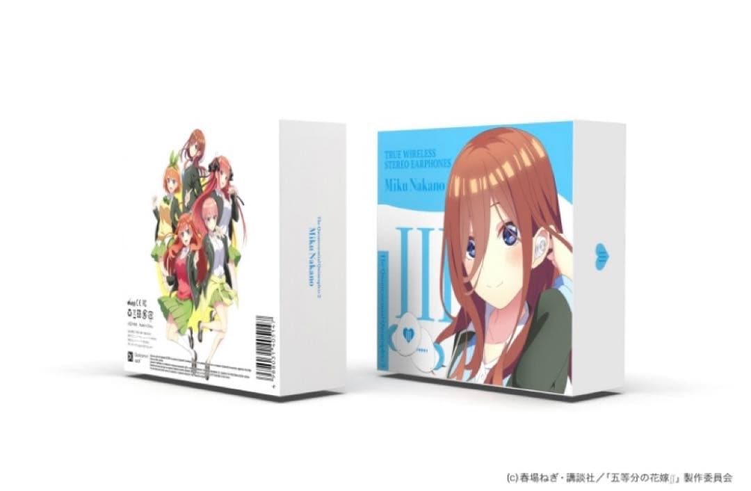 五等分の花嫁　中野三玖　ワイヤレスイヤホン　正規品　シュリンク付
