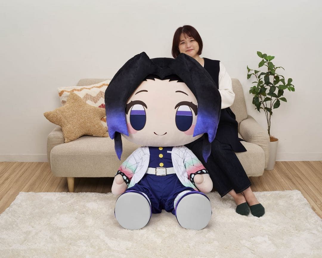 100体限定超レア！　どきゅーと　胡蝶しのぶ　超特大ぬいぐるみ　鬼滅の刃