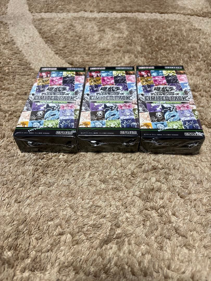 【新品】遊戯王 LIMITED PACK STAMP EDITION 3BOX