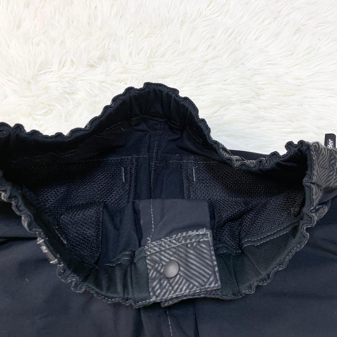 アンドワンダー シェラーストレッチサルエルパンツ*黒/0*and wander