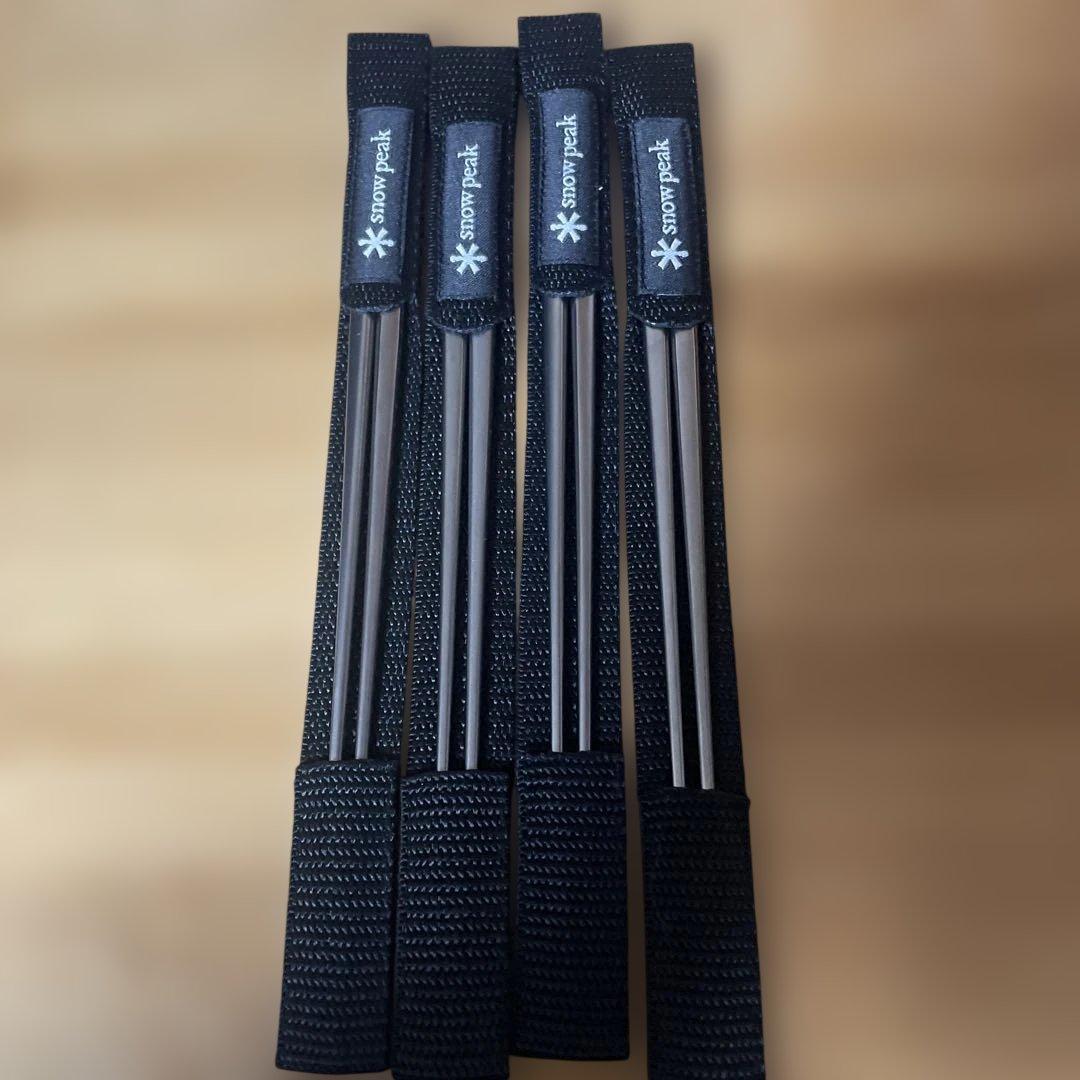 ギ*ス様 スノーピーク　チタン先細箸4セット⑤