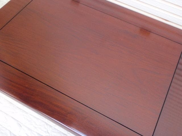 特価！新品♪4尺(120巾) 花梨無垢 一重ヌキ入り 高級座卓 座敷机ちゃぶ台