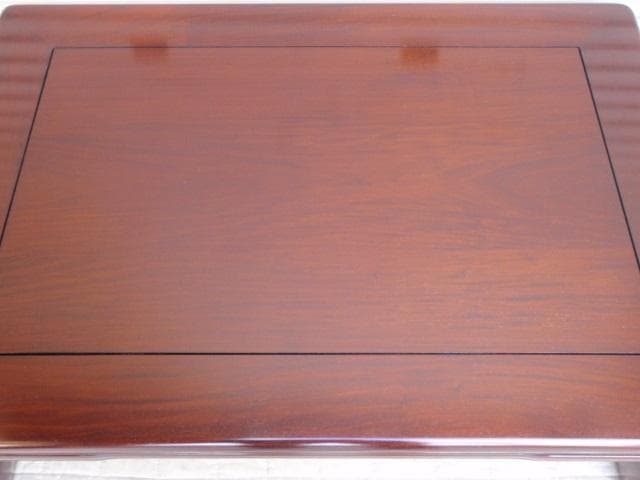 特価！新品♪4尺(120巾) 花梨無垢 一重ヌキ入り 高級座卓 座敷机ちゃぶ台