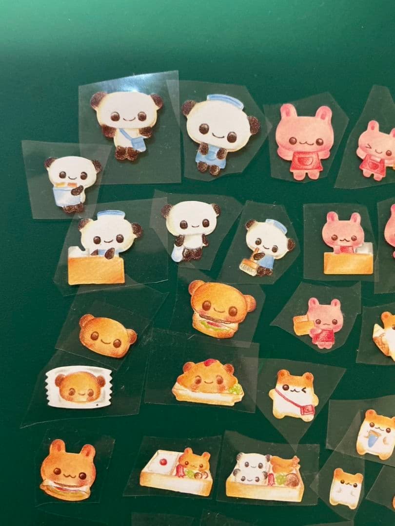 平成レトロ　当時物　フレークシール　ハムスター　パンダ　うさぎ　レア