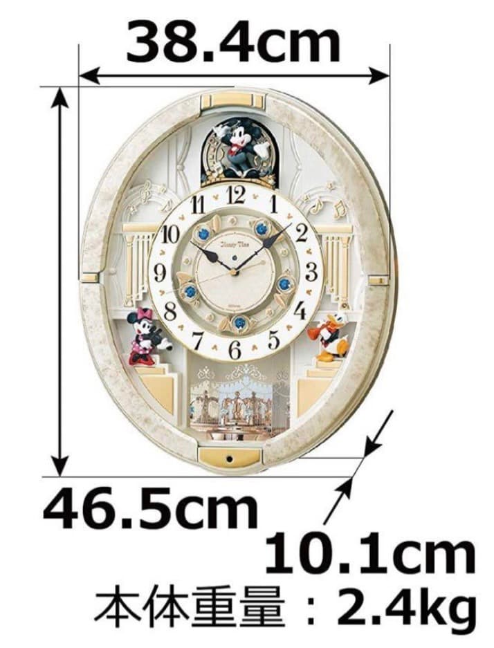 【新品✨】SEIKO 電波時計 ディズニー　からくり時計 FW580W