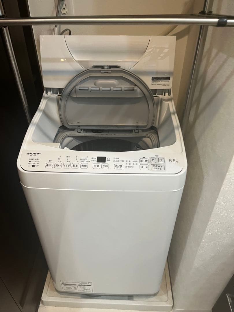 シャープ ES-TX6H-W 縦型洗濯乾燥機 6.5kg