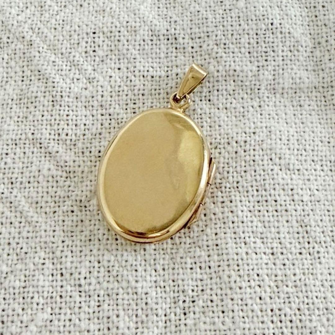 ヴィンテージ 9金 フォトペンダント