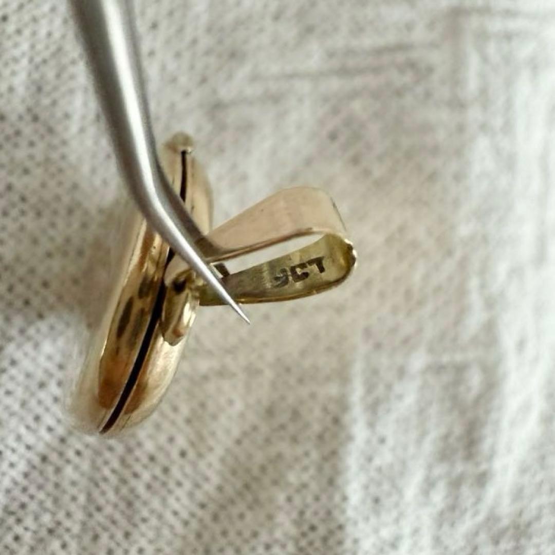 ヴィンテージ 9金 フォトペンダント