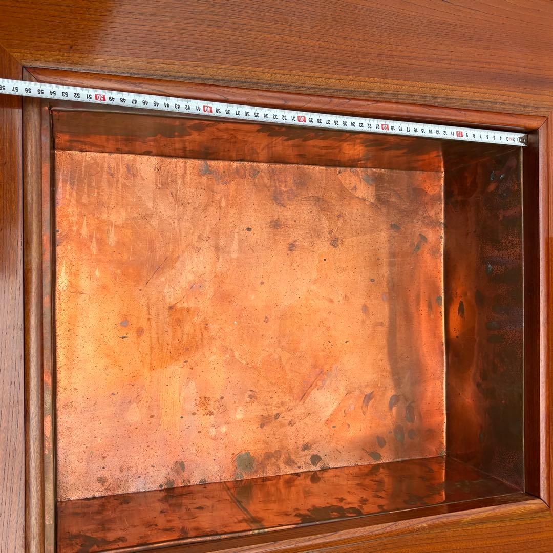 最高級　囲炉裏テーブル　昭和レトロ 火鉢 古民家家具　希少 引き出し 木製　組木