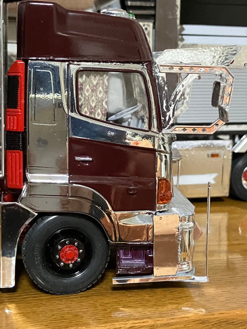 プロフィア、デカ箱ダンプ、デコトラ、完成品1／32