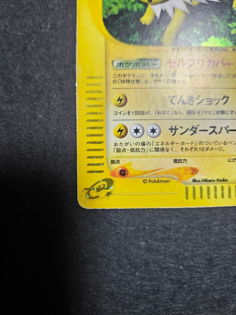 ホロ渦巻き有 サンダース eカード アンリミ 037/088