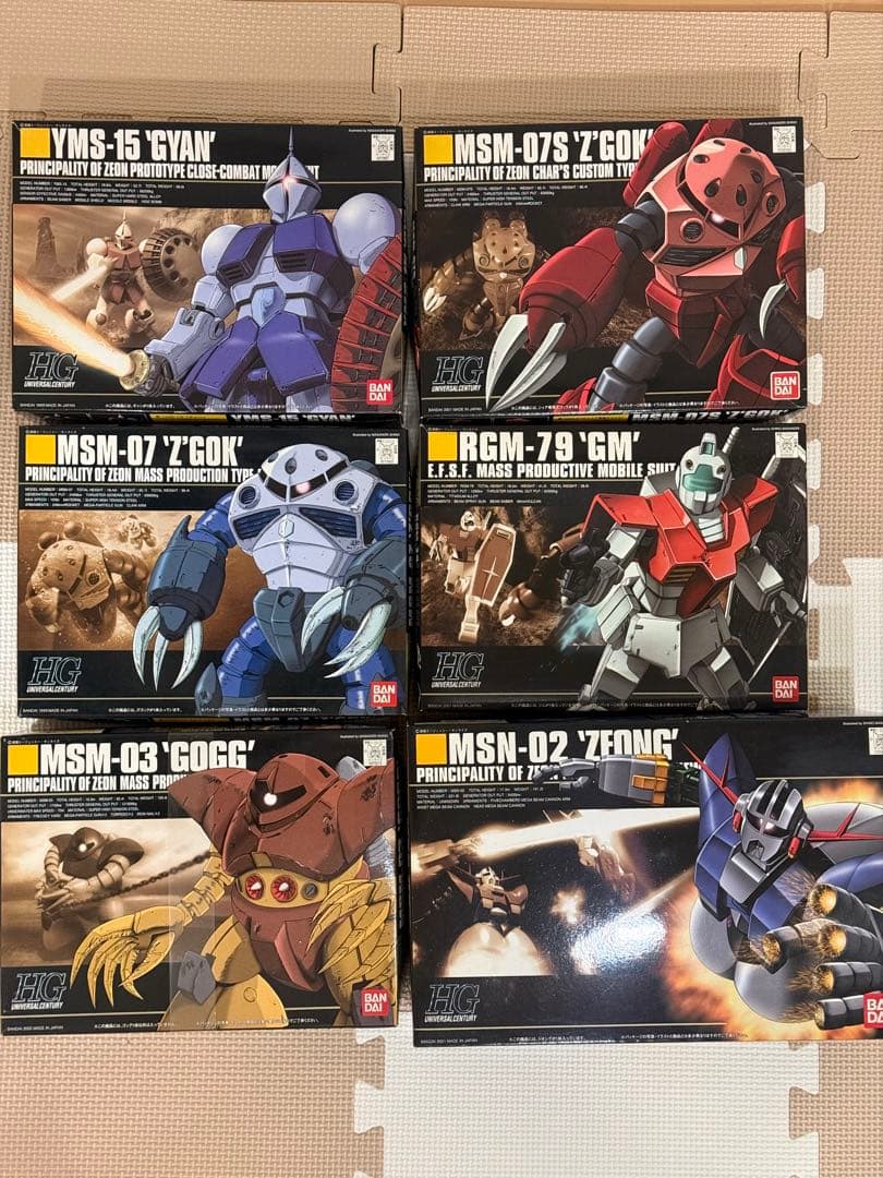 1/144 HGUC セット ギャン ズゴック ゴッグ ジム ジオング