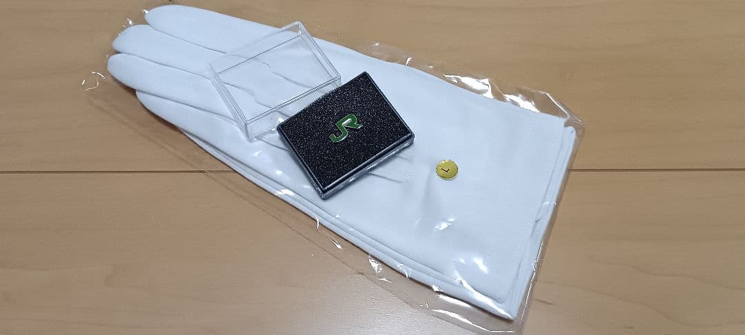 JR ピンバッジ＆白手袋Lサイズ×1