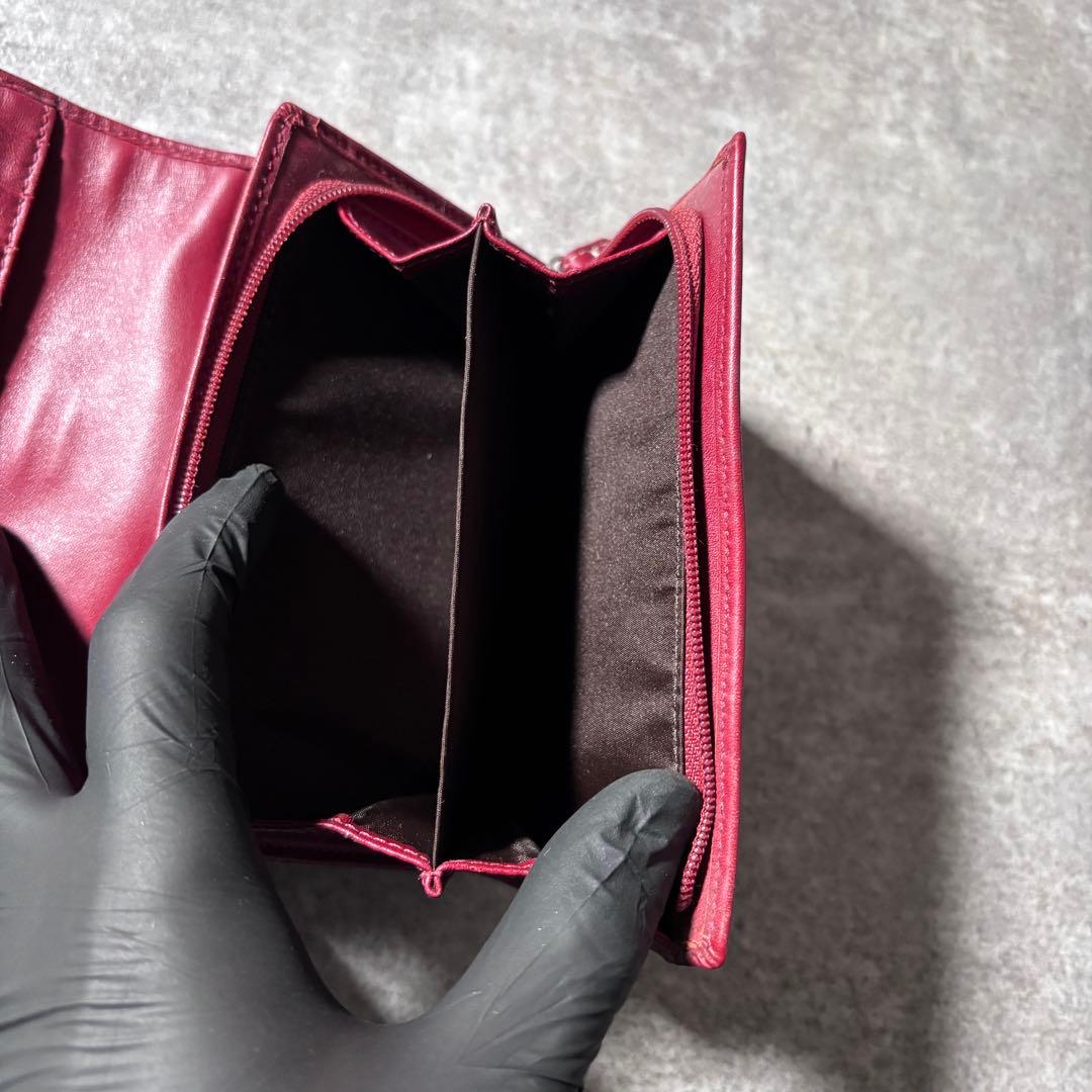 小物 Coach Red Canvas Signature Wallet