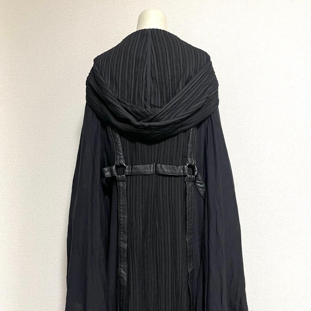 Y2K パンク レザーハーネス 振袖 着物 ギミック ローブ ロングコート