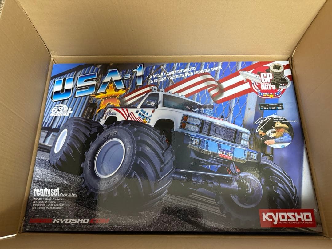 新品未開封品 KYOSHO 1/8 GP USA-1 モンスタートラック