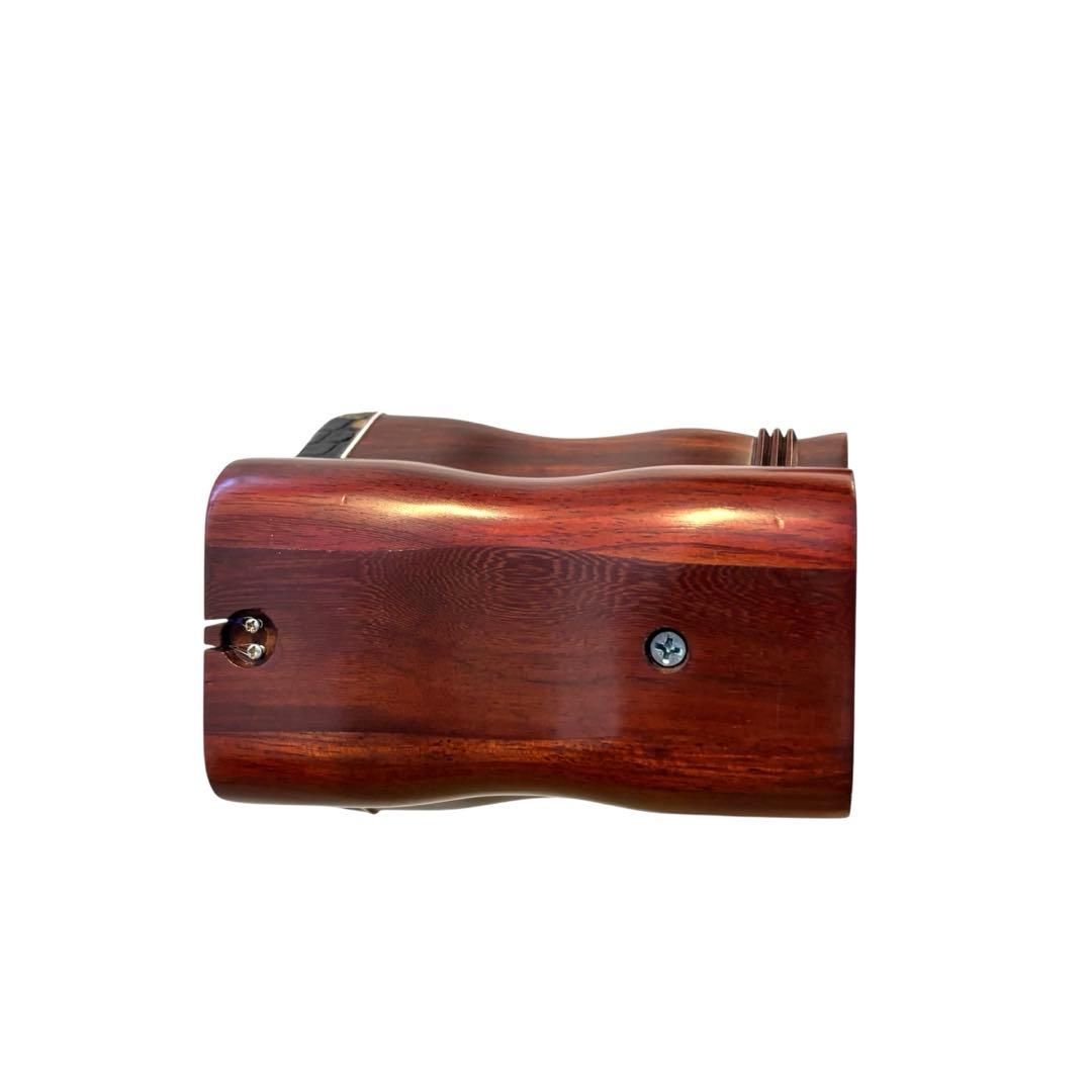 二胡　紫檀精品　錦蛇皮　古月琴坊　専用ケース　交換弦付き