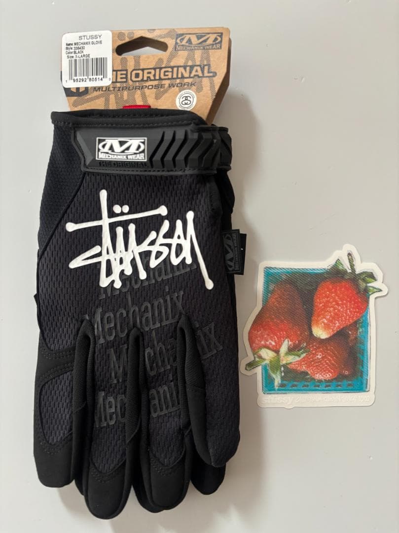 STUSSY MECHANIX GLOVES (XL) ステッカー付き
