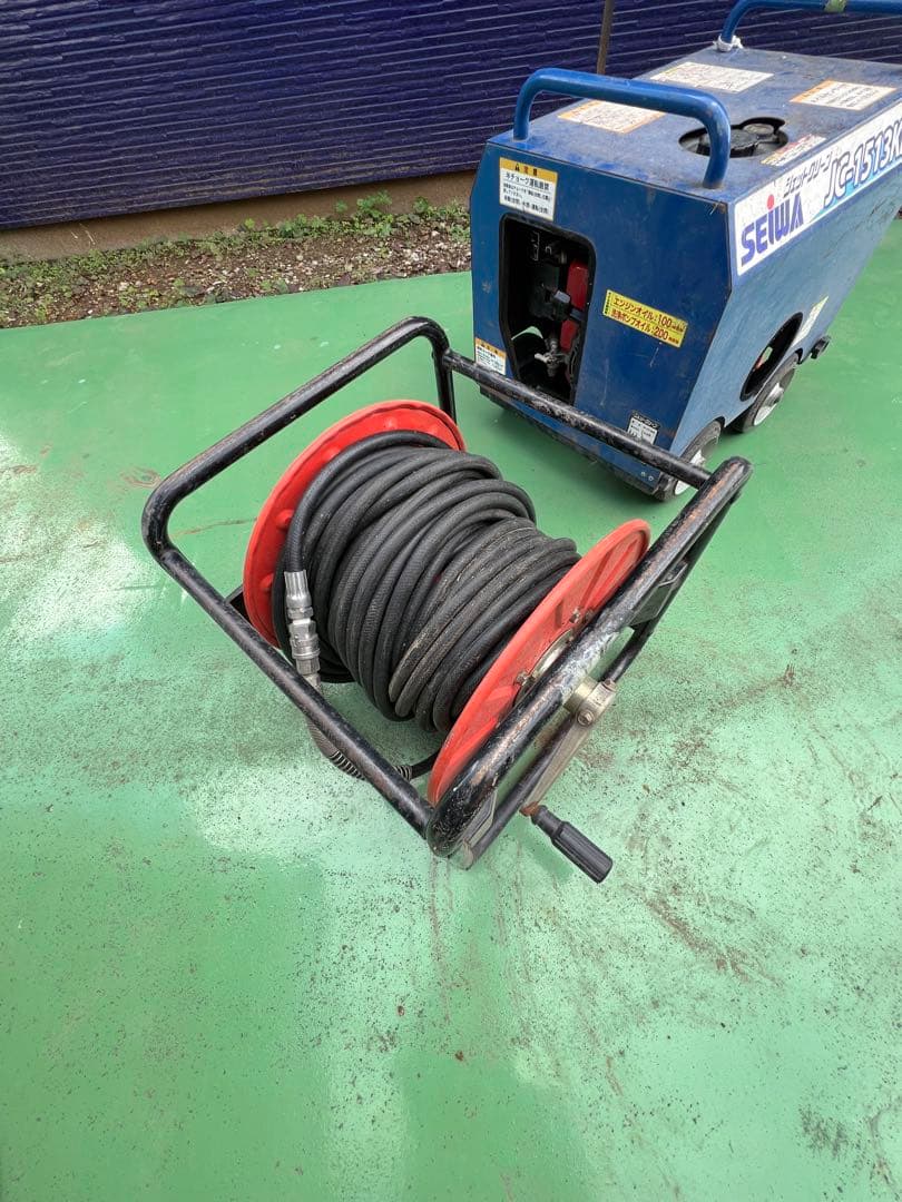 高圧洗浄機 エンジン駆動 コンパクト 青