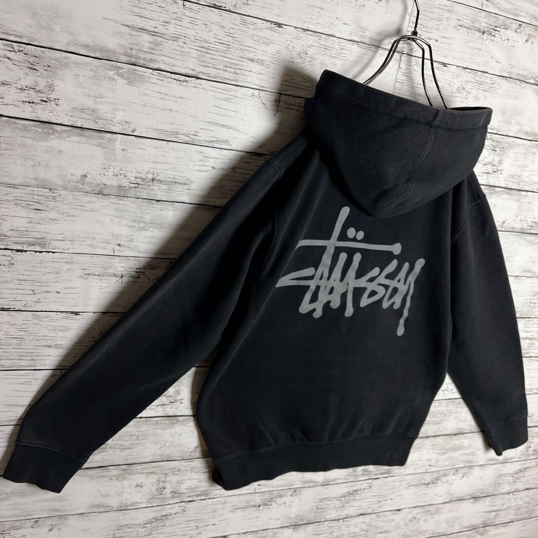 STUSSY◎USA製 ストックロゴ フルジップ パーカー D324