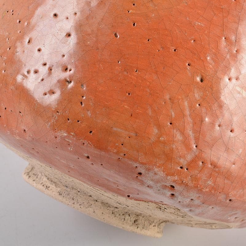 茶道具　楽吉左衛門　長入作　赤黒楽茶碗　書付旦入識箱　M　R7076