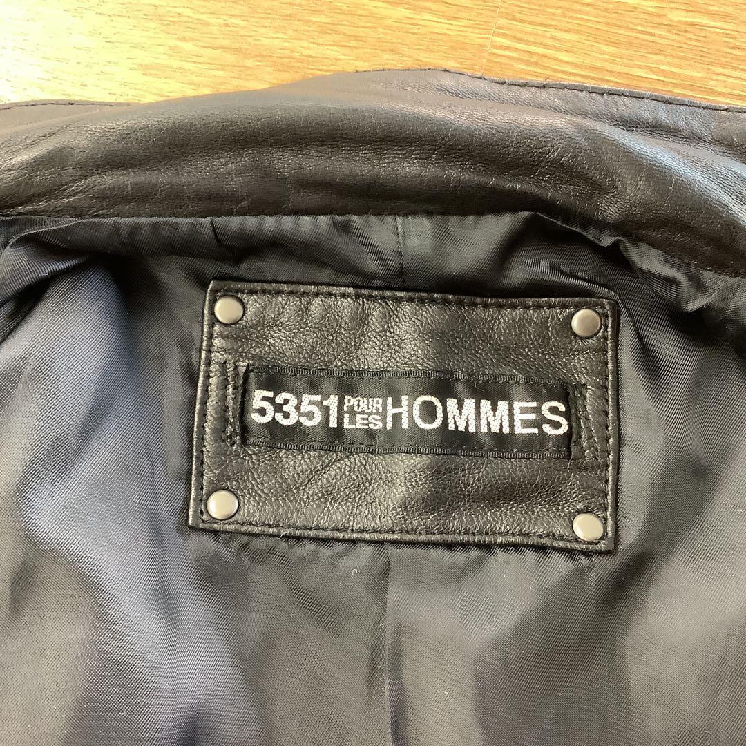 最終値下げ‼️5351 POUR LES HOMMES ライダースジャケット682