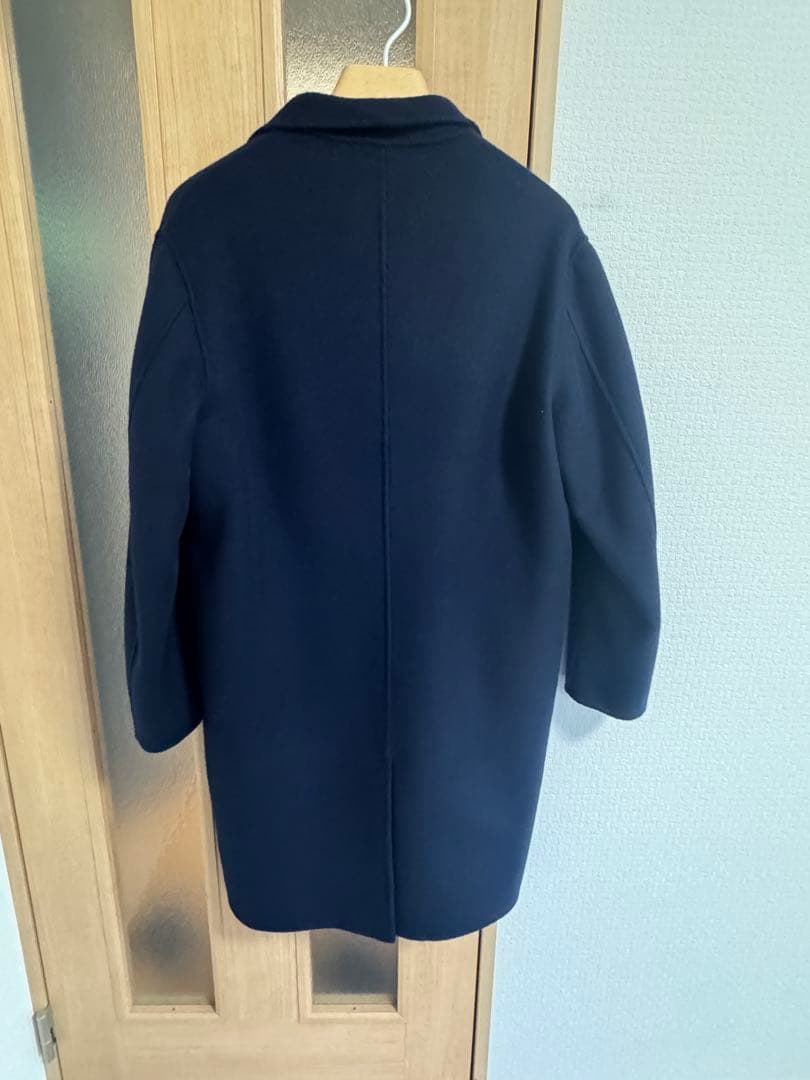 【試着のみ美品】佐藤健　ABYTS ウール リバー チェスターコート ネイビー
