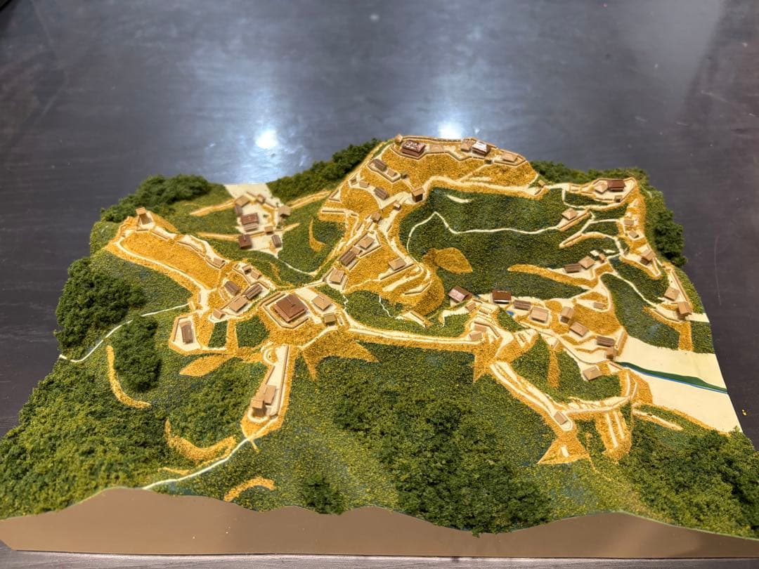 城ラマ　高天神城　ジオラマ模型