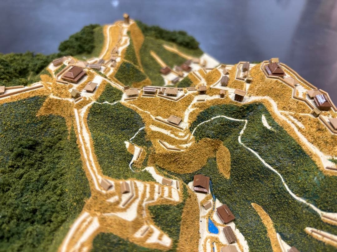城ラマ　高天神城　ジオラマ模型