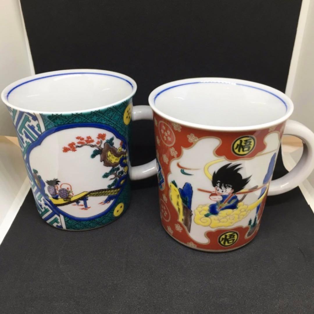 ドラゴンボール マグカップ 九谷焼 金襴龍珠図 開運七龍珠図 孫悟空 神龍